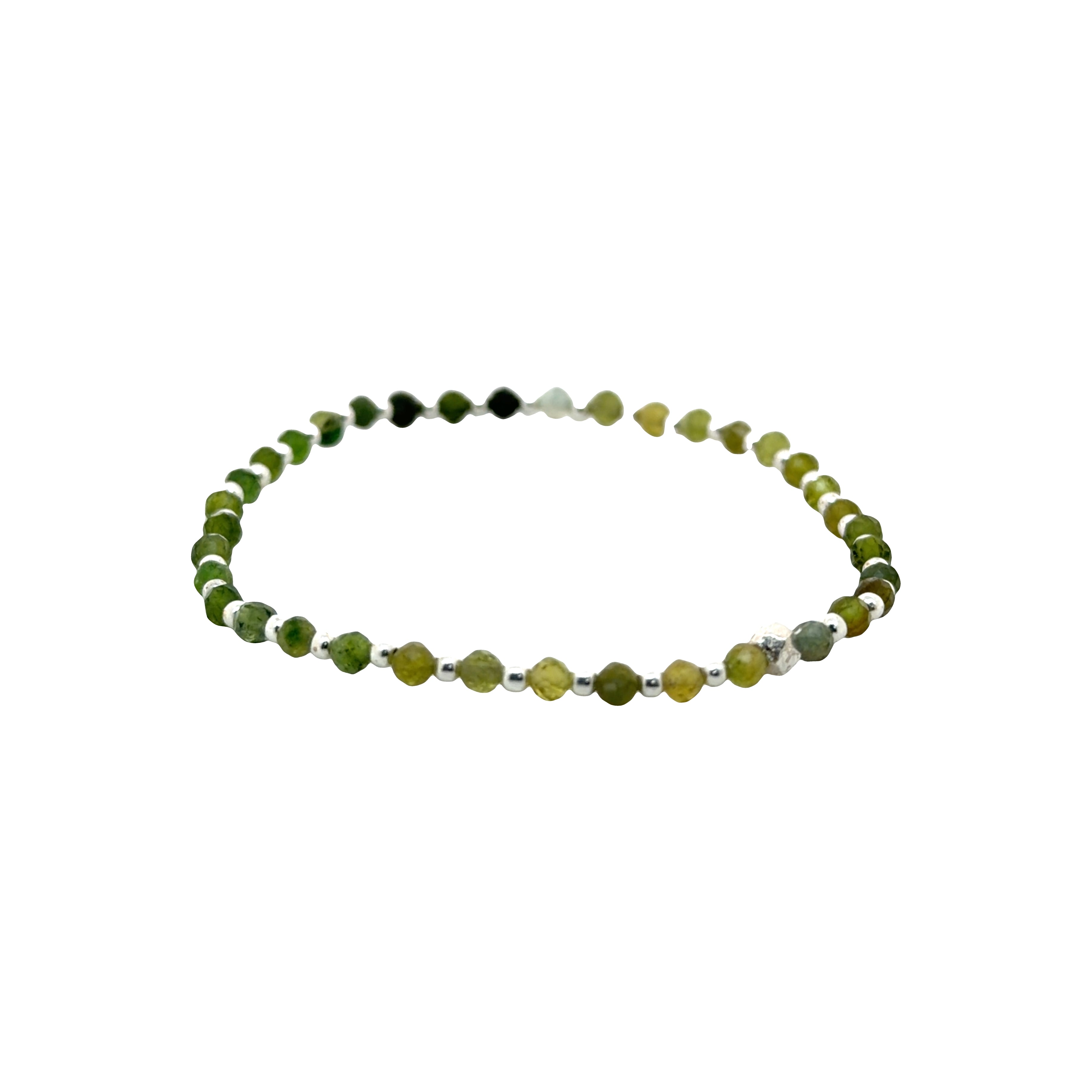Turmalin grün Armband facettiert