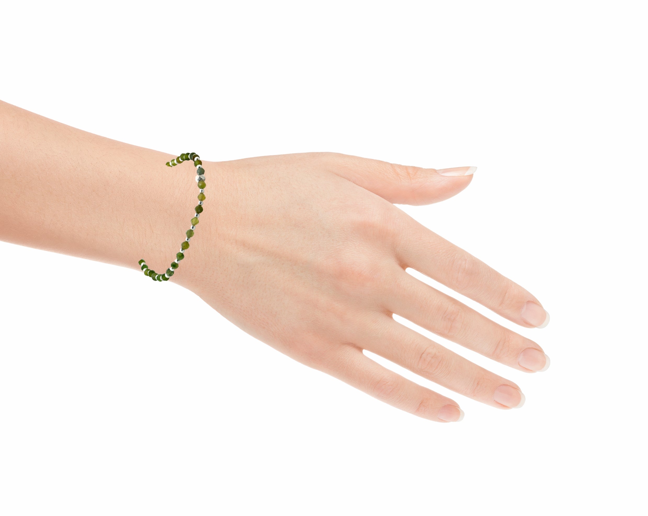 Turmalin grün Armband facettiert