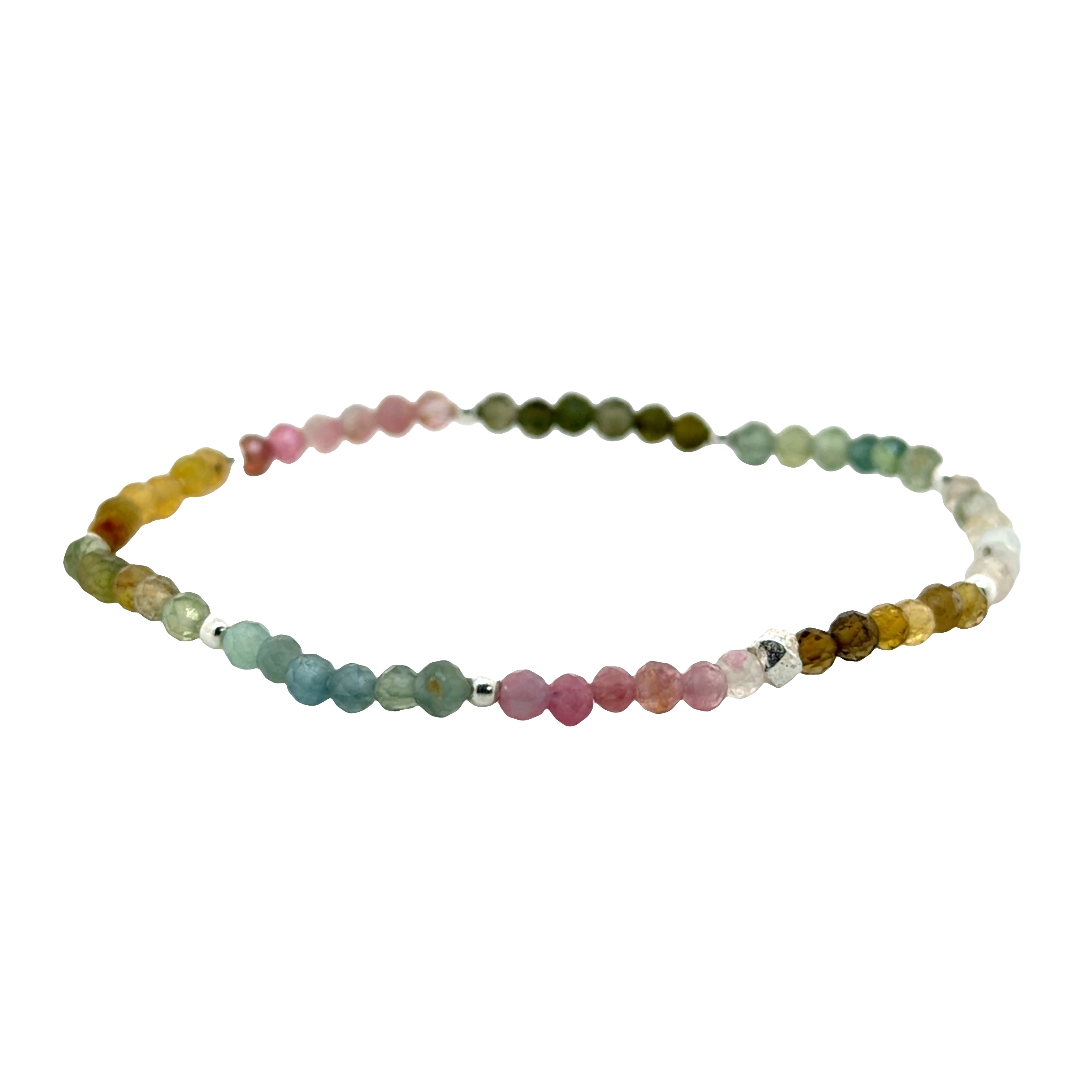 Turmalin Mix Armband facettiert