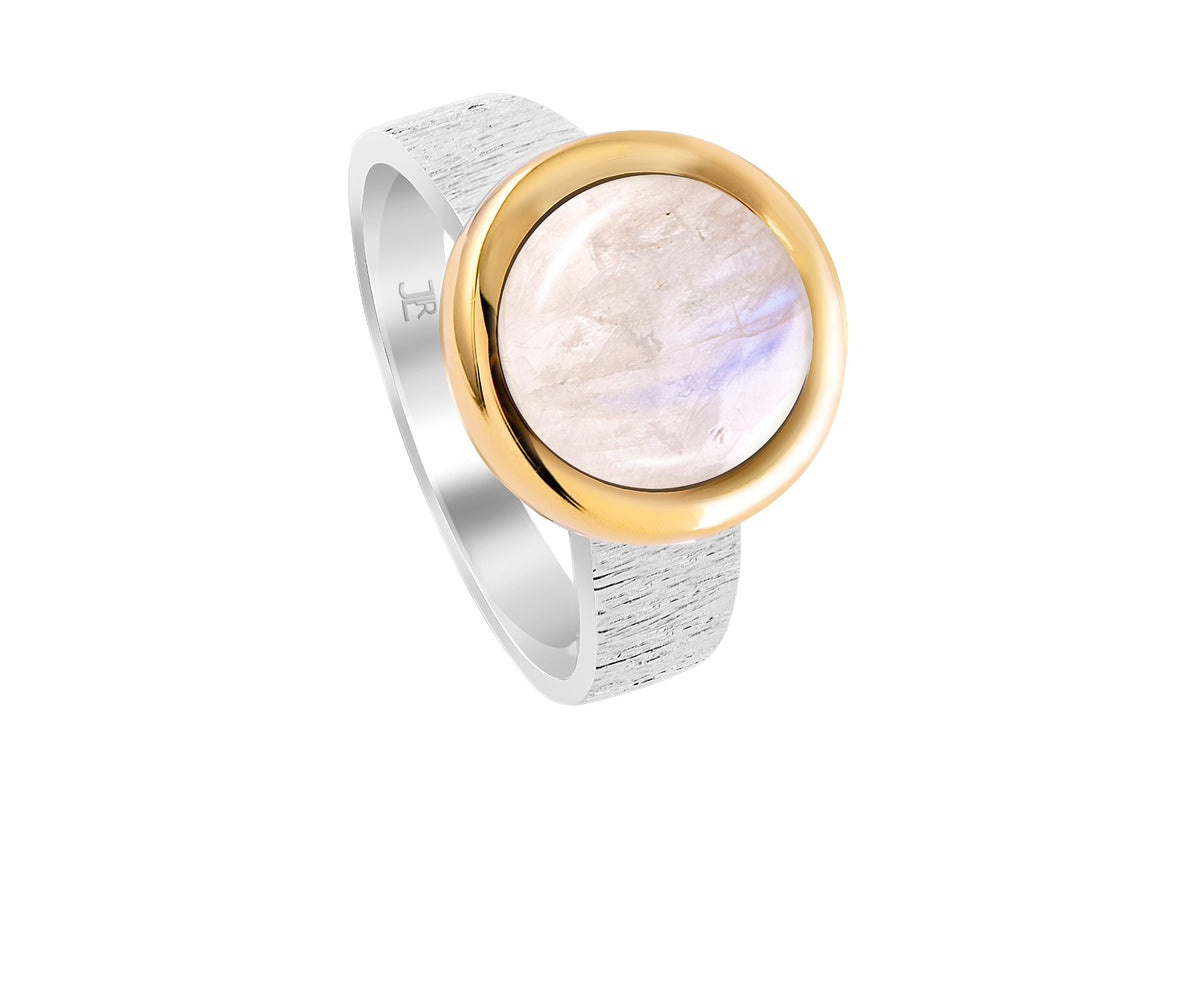 Ring Silber mit Mondstein facettiert Gr. 59