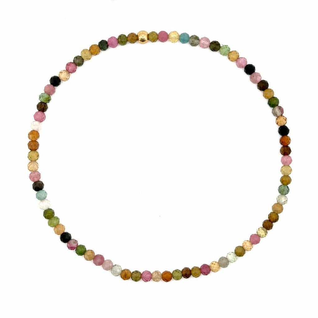 Turmalin mix facettiert 3 mm