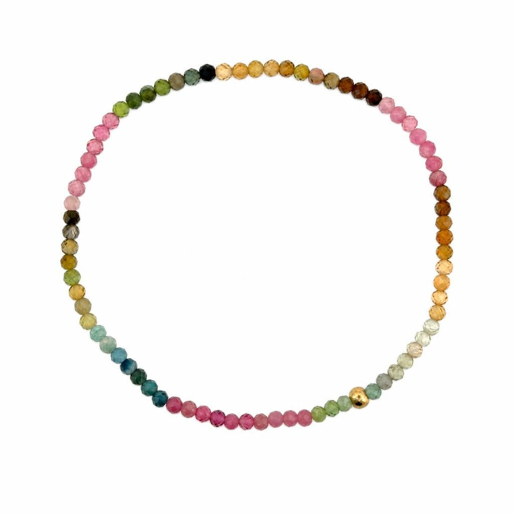 Turmalin mix facettiert 3 mm