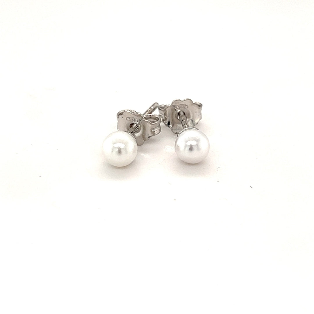Ohrstecker Perle Silber 925 5 mm